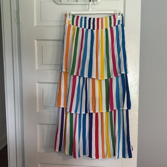 New York & Company Multicolor Striped Maxi Skirt - Picture 3 of 3